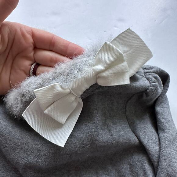 Janie and Jack faux fur bow sweater size 6 - Picture 2 of 5